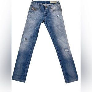 Diesel industry distressed slim skinny jeans